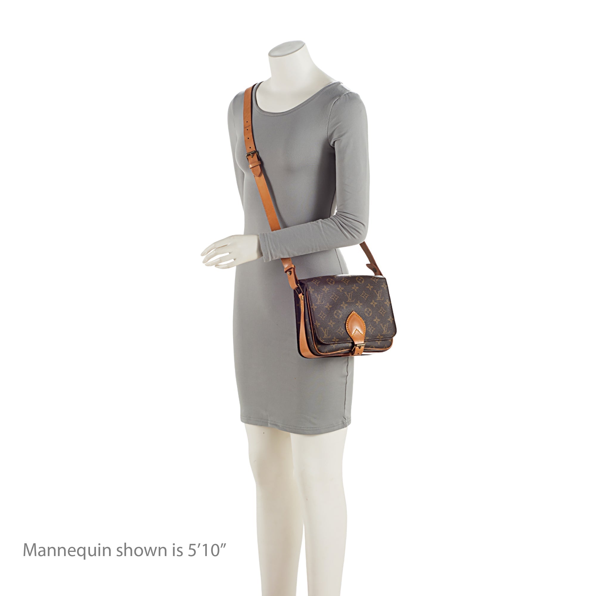 Louis Vuitton Vintage Monogram Canvas Cartouchiere MM Shoulder Bag (SHF-Ns6wrZ) - Image 4