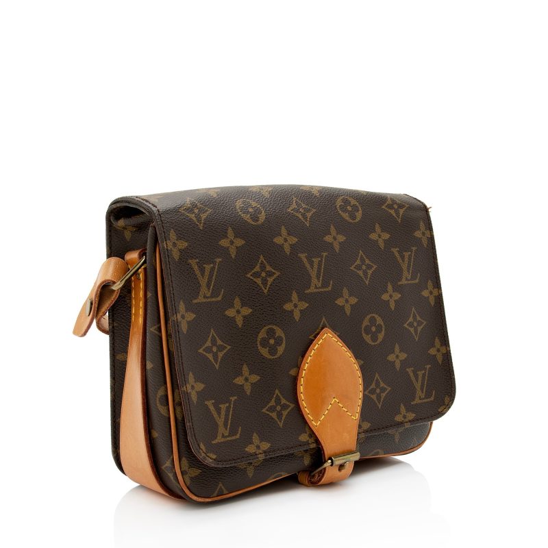 Louis Vuitton Vintage Monogram Canvas Cartouchiere MM Shoulder Bag (SHF-Ns6wrZ)