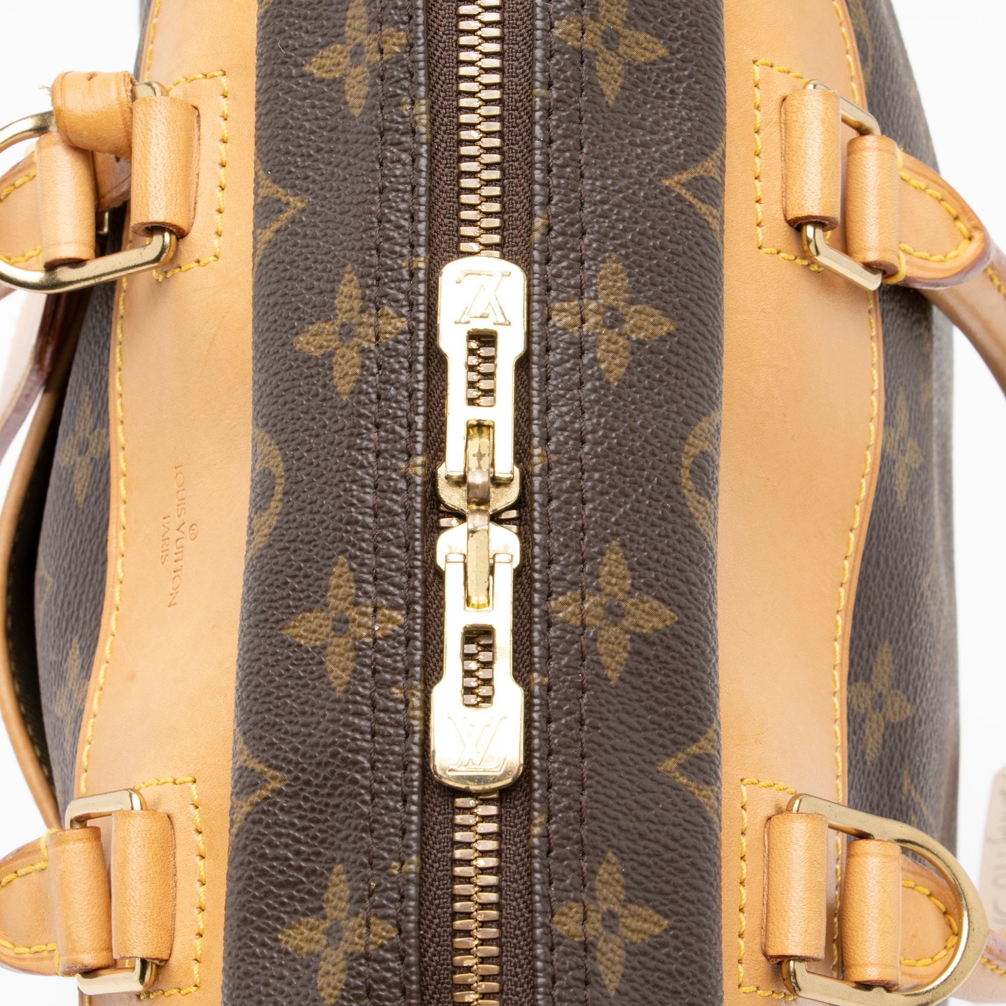 Louis Vuitton Vintage Monogram Canvas Deauville Satchel (SHF-DJEJ8X) - Image 9