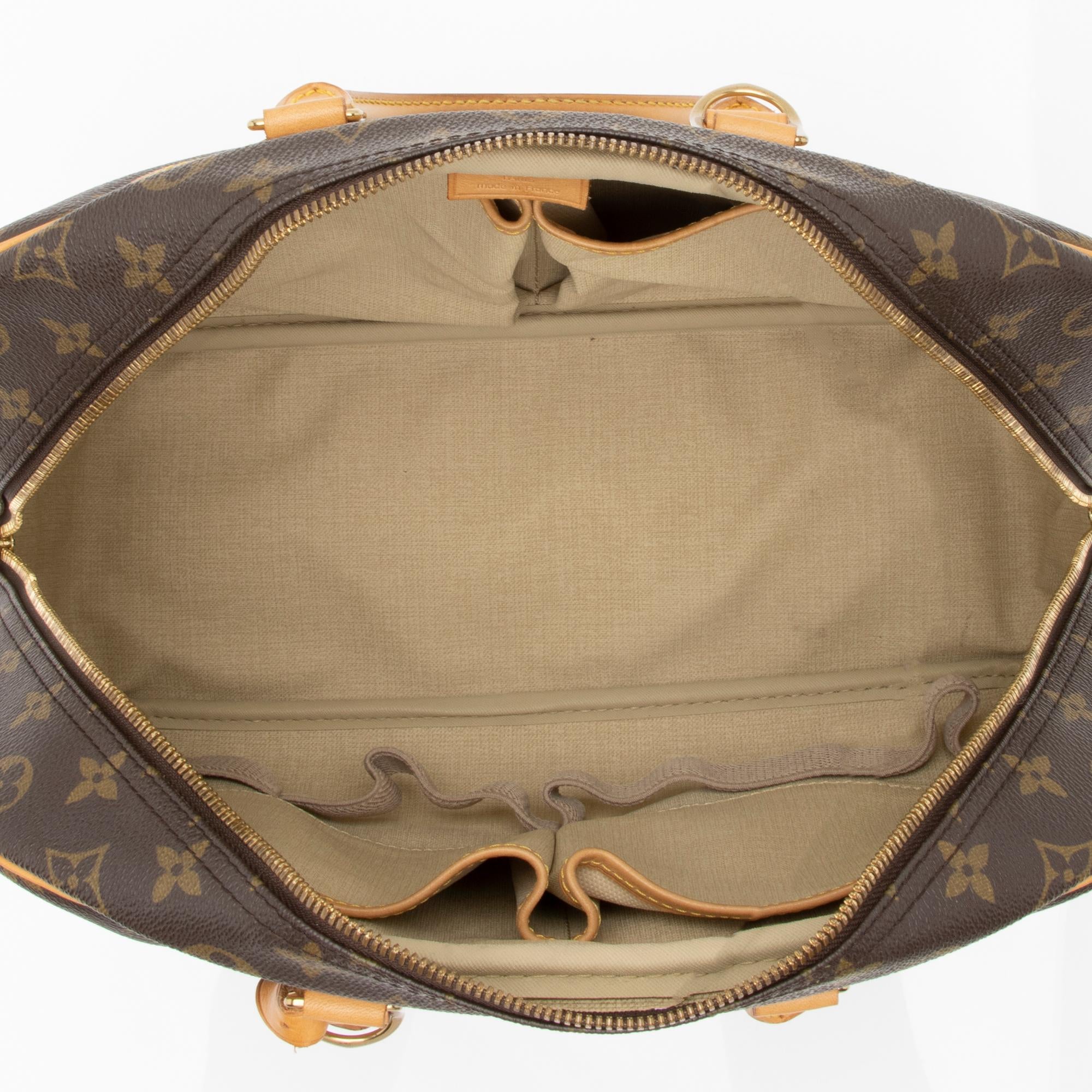 Louis Vuitton Vintage Monogram Canvas Deauville Satchel (SHF-DJEJ8X) - Image 6
