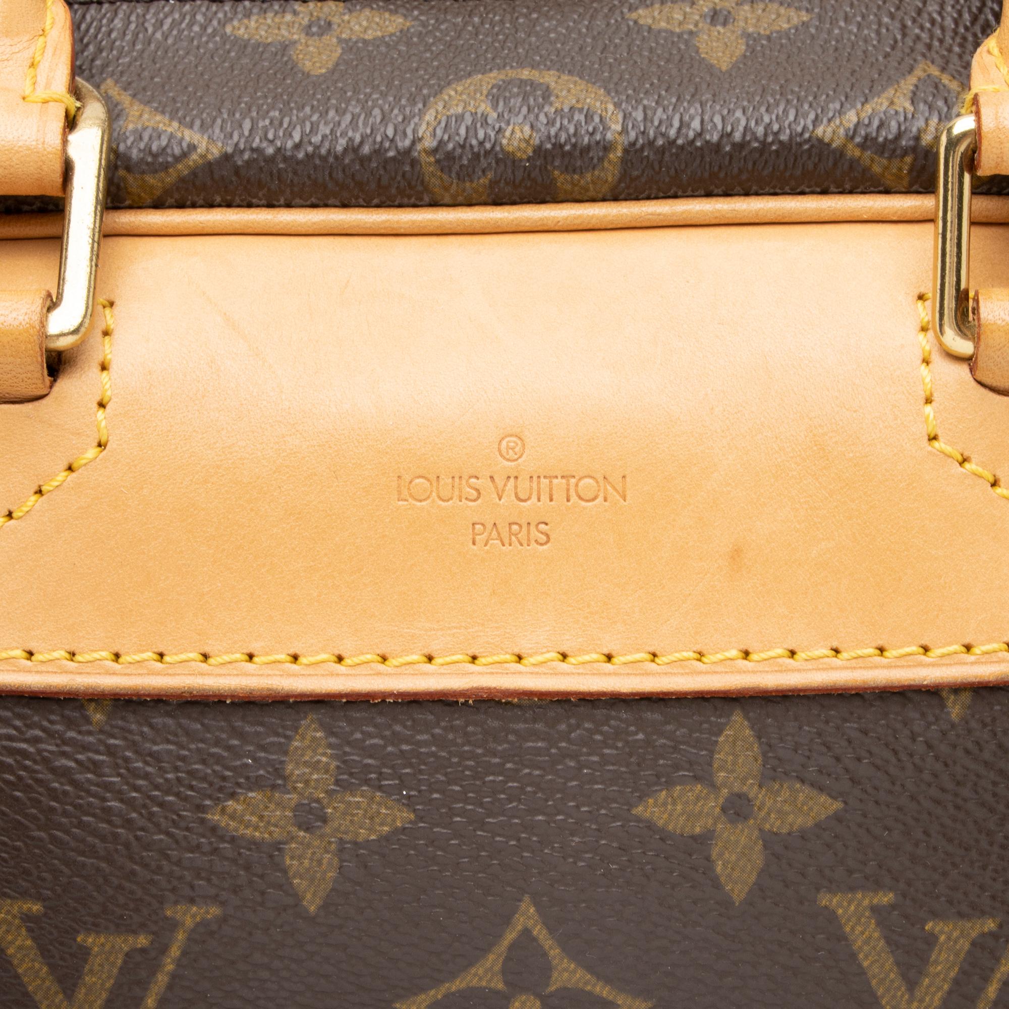 Louis Vuitton Vintage Monogram Canvas Deauville Satchel (SHF-DJEJ8X) - Image 8