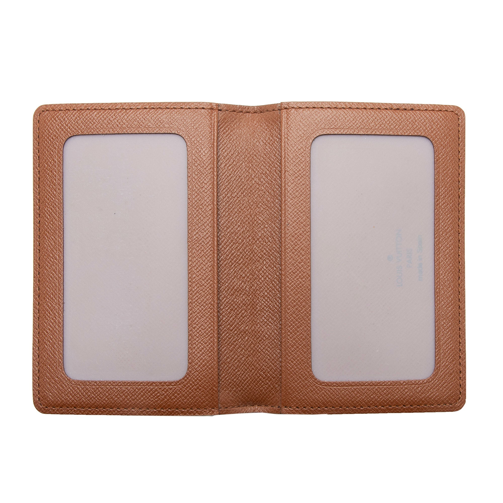 Louis Vuitton Vintage Monogram Canvas Vertical Card Case (SHF-bxpH36) - Image 4