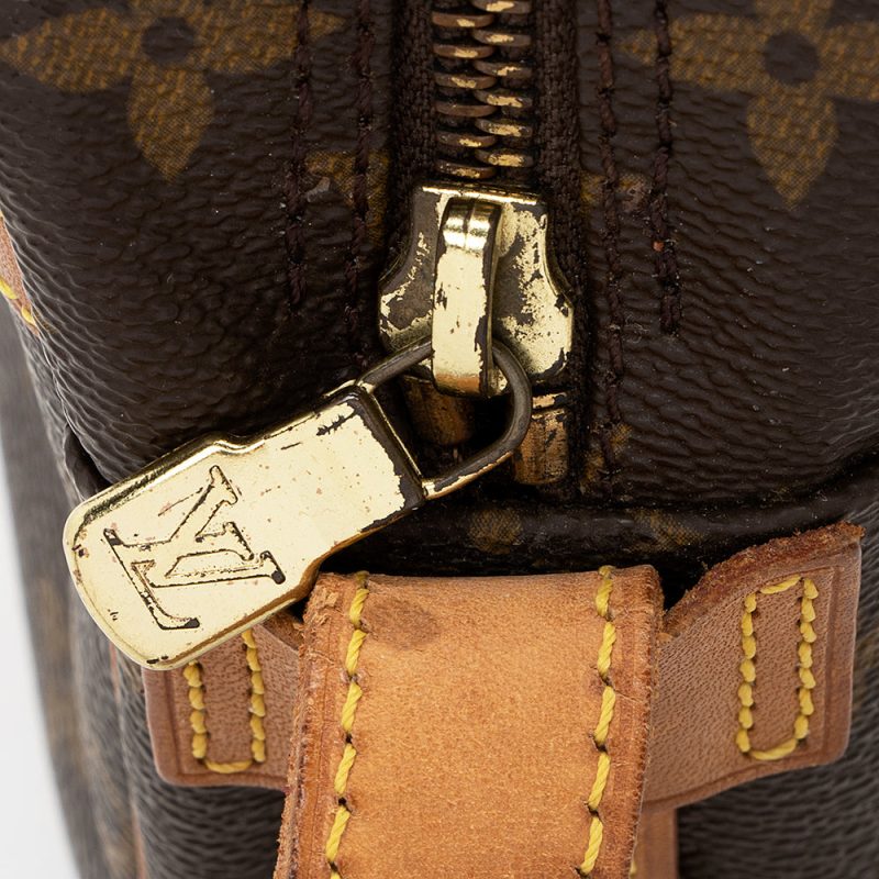 Louis Vuitton Vintage Monogram Canvas Jeune Fille MM Shoulder Bag (SHF-18465) - Image 8
