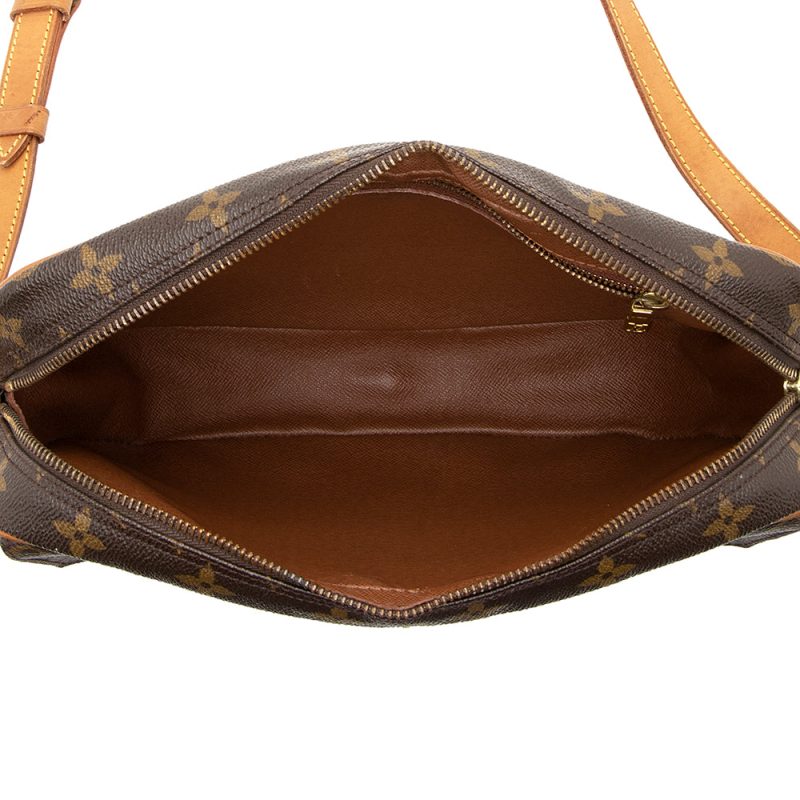 Louis Vuitton Vintage Monogram Canvas Jeune Fille MM Shoulder Bag (SHF-18465) - Image 6