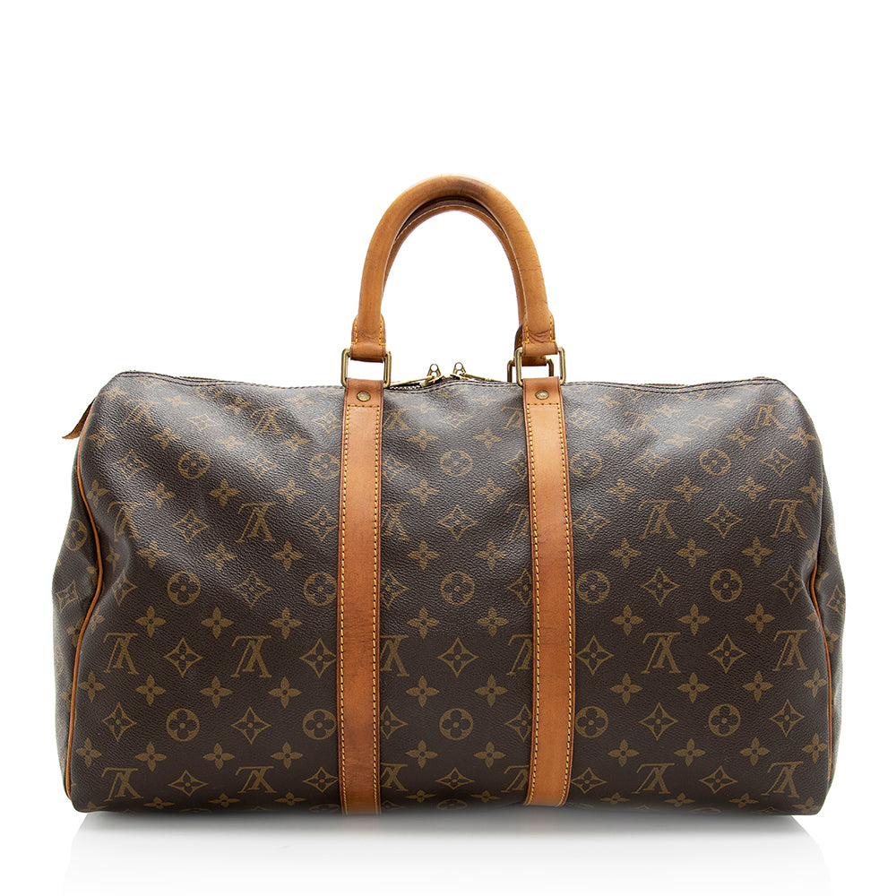Louis Vuitton Vintage Monogram Canvas Keepall 45 Duffel Bag - FINAL SALE (SHF-19385) - Image 2