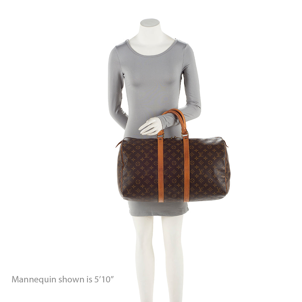 Louis Vuitton Vintage Monogram Canvas Keepall 45 Duffel Bag - FINAL SALE (SHF-19385) - Image 4
