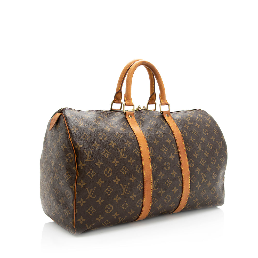 Louis Vuitton Vintage Monogram Canvas Keepall 45 Duffel Bag - FINAL SALE (SHF-19385)