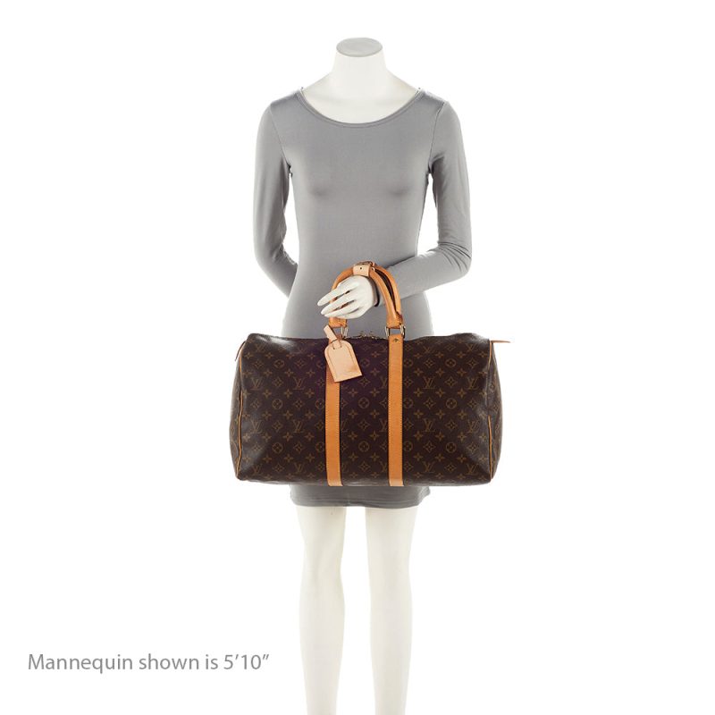 Louis Vuitton Vintage Monogram Canvas Keepall 45 Duffel Bag (SHF-21026) - Image 4