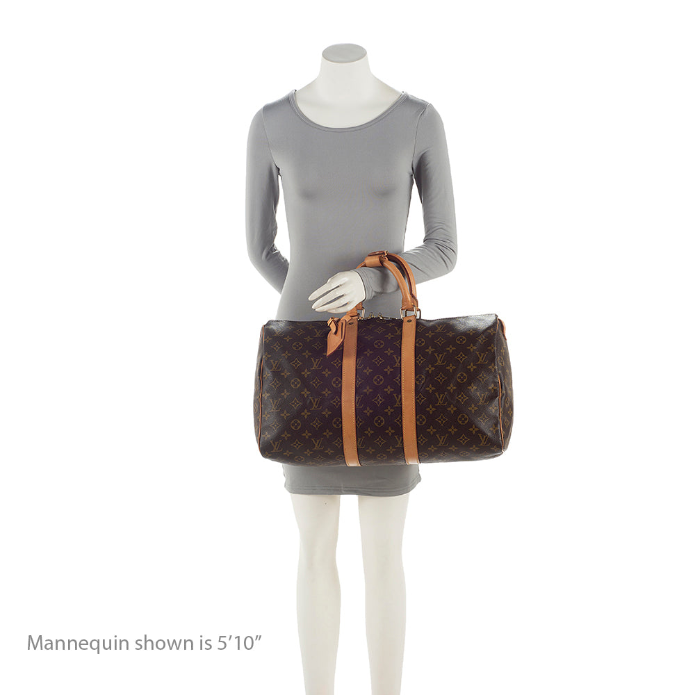 Louis Vuitton Vintage Monogram Canvas Keepall 45 Duffel Bag (SHF-21651) - Image 4