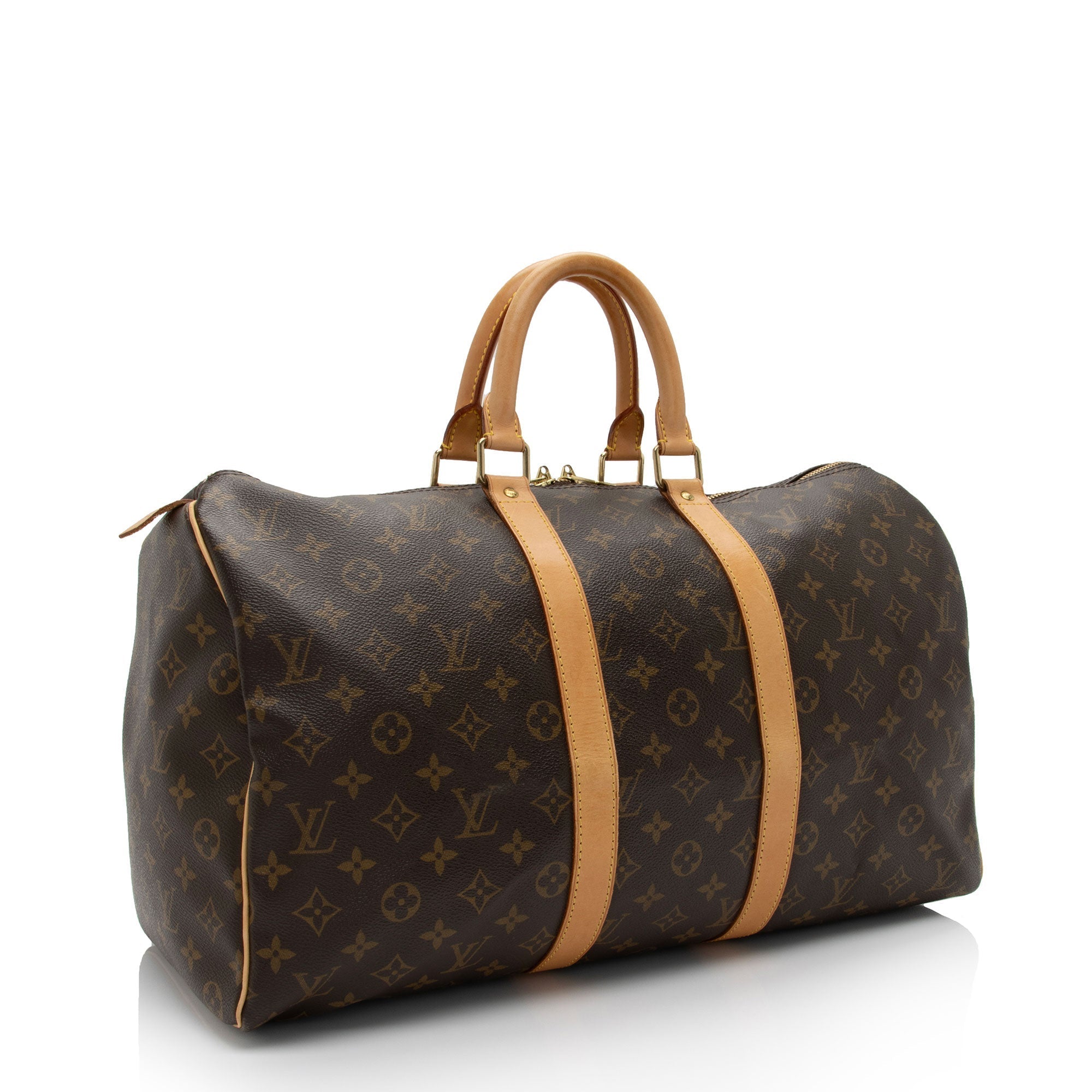 Louis Vuitton Vintage Monogram Canvas Keepall 45 Duffle Bag (SHF-yj7olY)