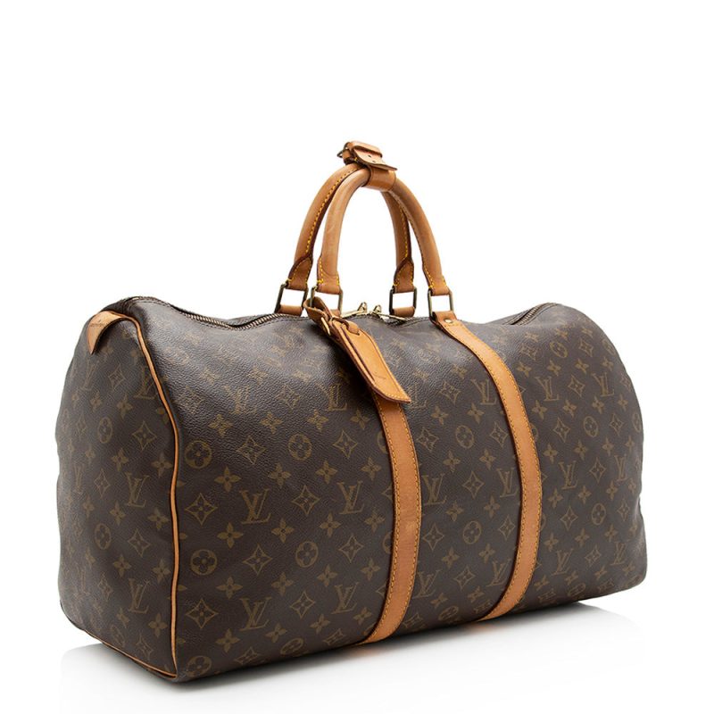 Louis Vuitton Vintage Monogram Canvas Keepall 50 Duffel Bag (SHF-20201)