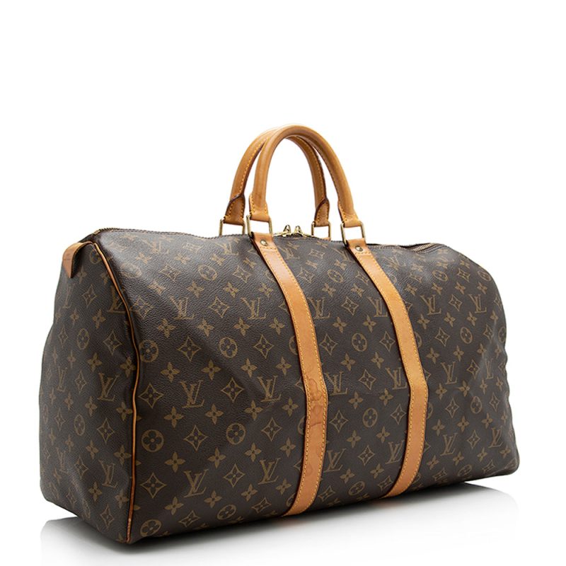 Louis Vuitton Vintage Monogram Canvas Keepall 50 Duffel Bag (SHF-21185)