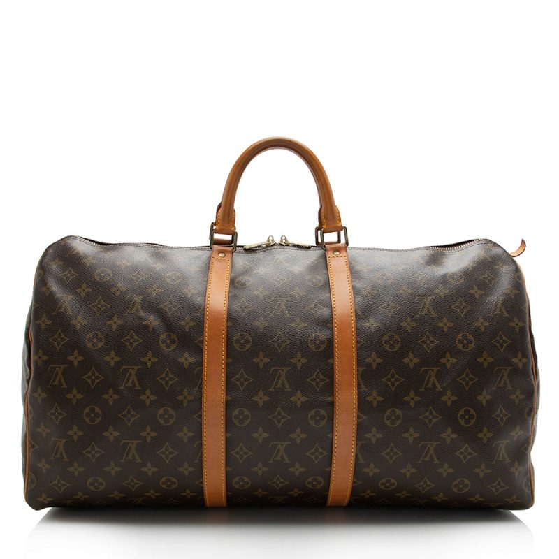 Louis Vuitton Vintage Monogram Canvas Keepall 55 Duffel Bag (SHF-16747) - Image 2