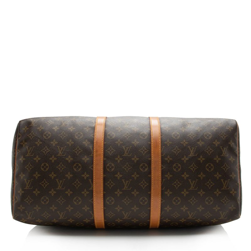Louis Vuitton Vintage Monogram Canvas Keepall 55 Duffel Bag (SHF-16747) - Image 3