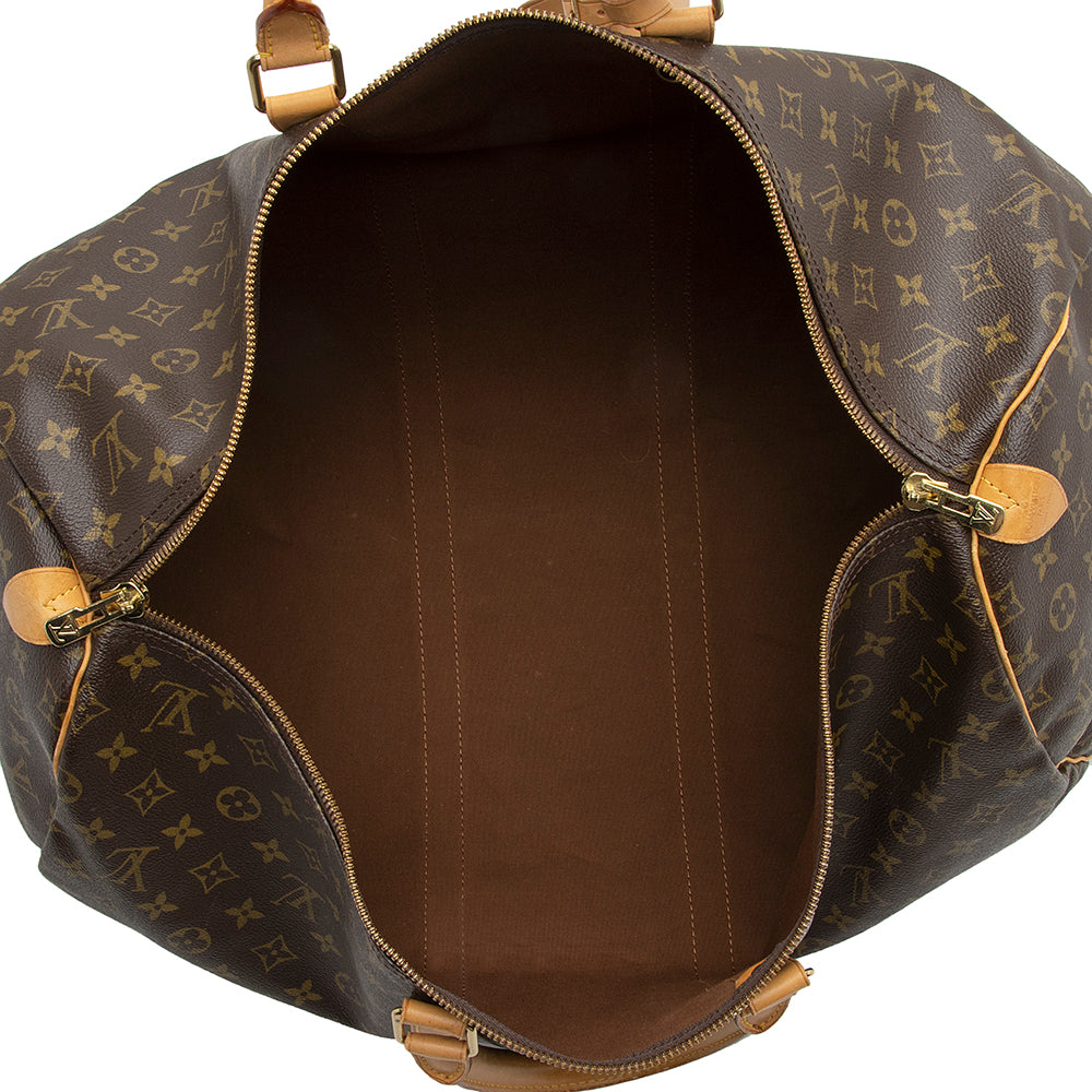 Louis Vuitton Vintage Monogram Canvas Keepall 55 Duffle Bag (SHF-21843) - Image 6