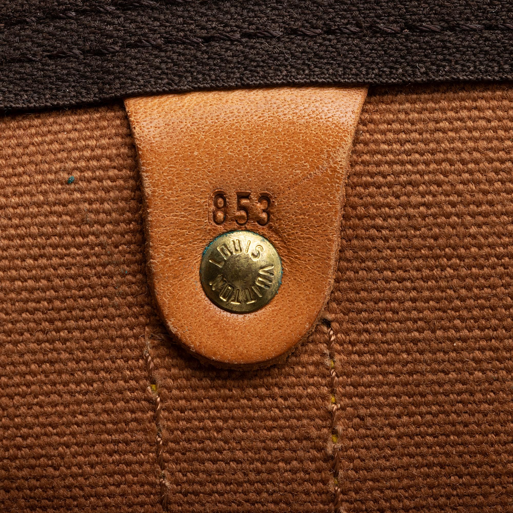 Louis Vuitton Vintage Monogram Canvas Keepall 55 Duffle Bag (SHF-HJ33aV) - Image 5