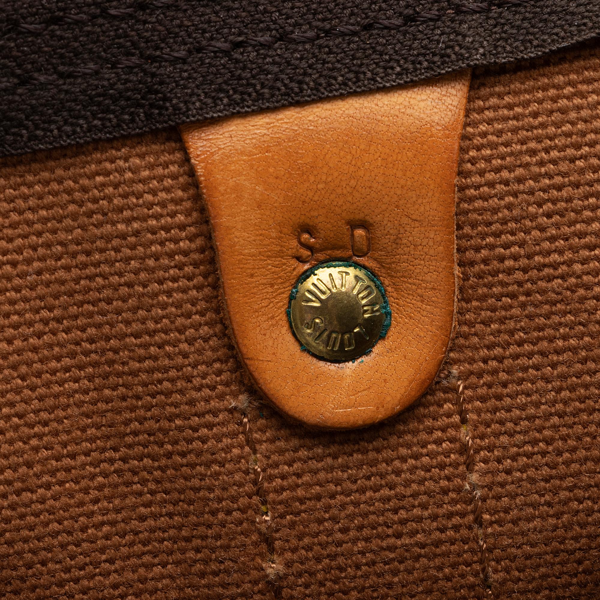 Louis Vuitton Vintage Monogram Canvas Keepall 55 Duffle Bag (SHF-HJ33aV) - Image 8