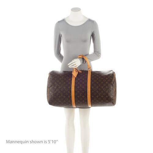 Louis Vuitton Vintage Monogram Canvas Keepall 55 Duffle Bag (SHF-HJ33aV) - Image 4