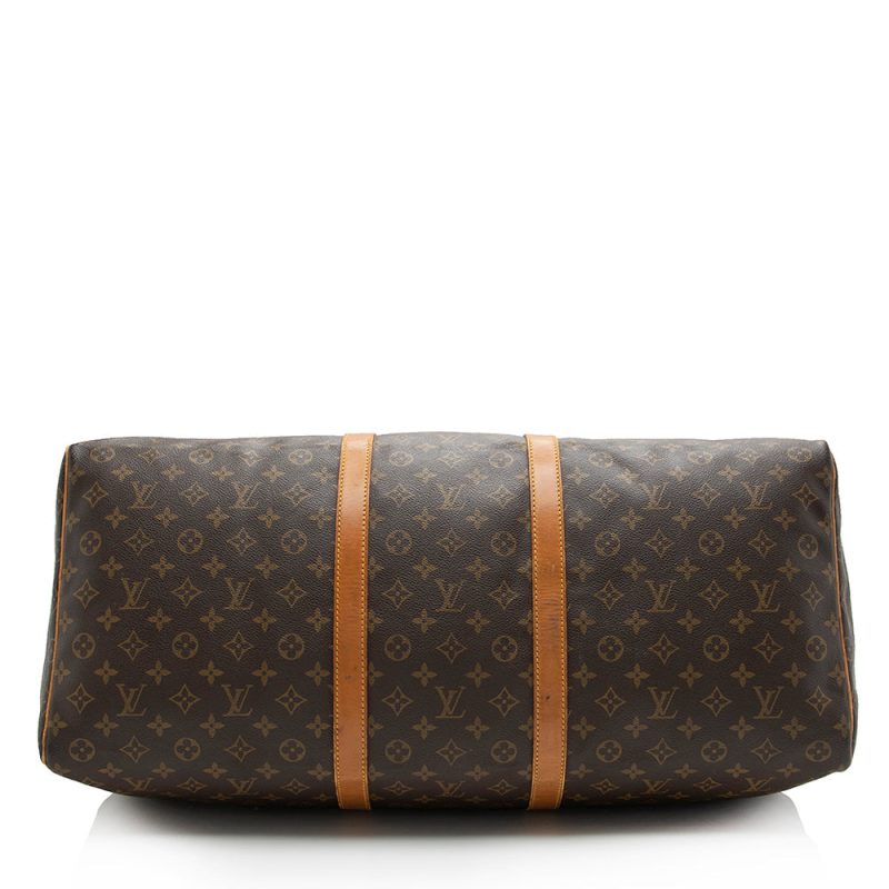Louis Vuitton Vintage Monogram Canvas Keepall 60 Duffel Bag (SHF-16748) - Image 3