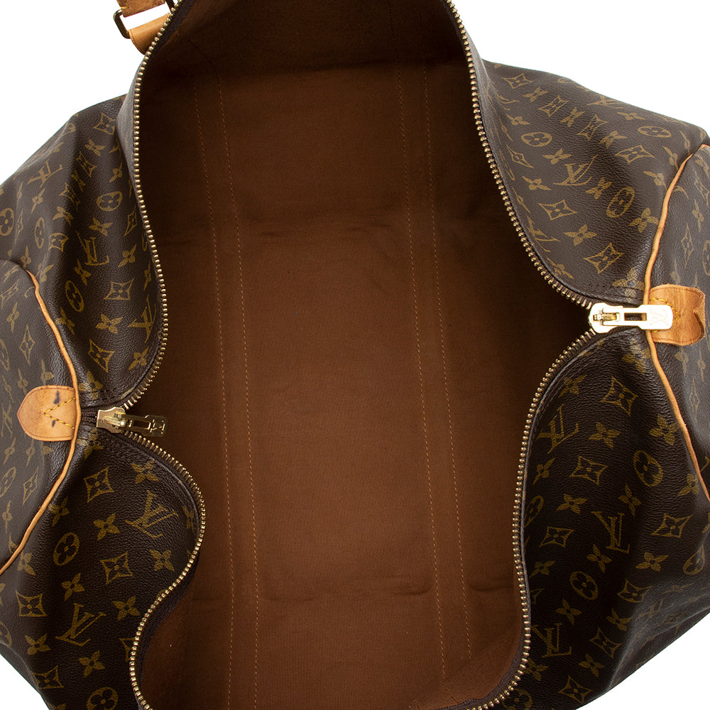 Louis Vuitton Vintage Monogram Canvas Keepall 60 Duffel Bag (SHF-16748) - Image 5