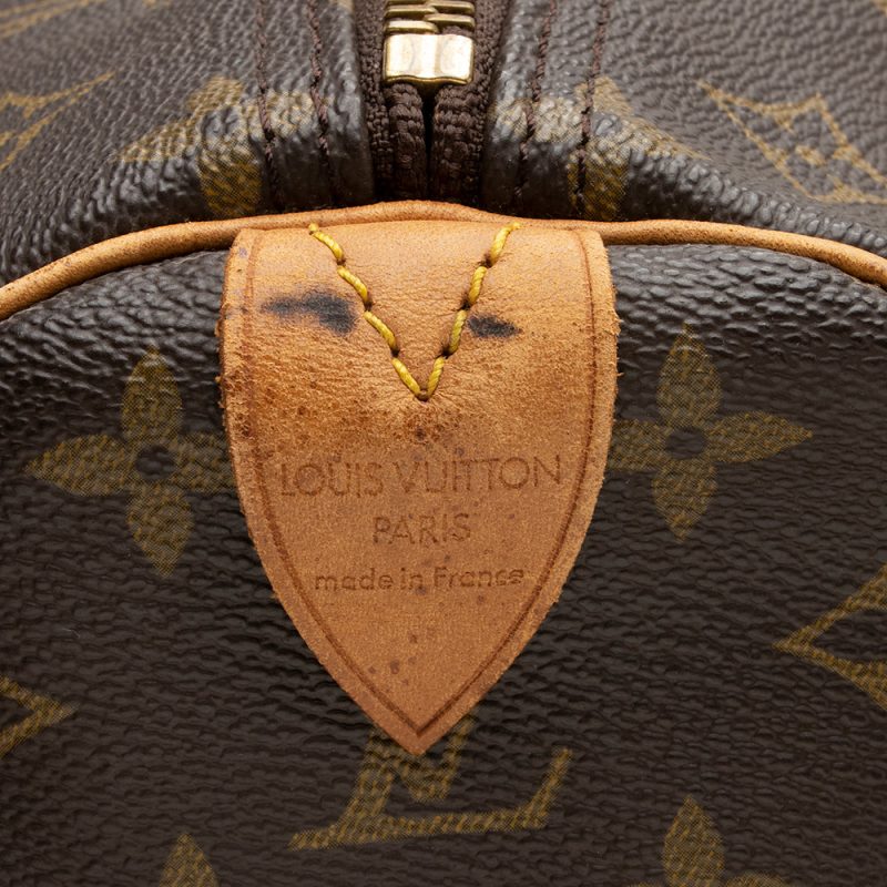 Louis Vuitton Vintage Monogram Canvas Keepall 60 Duffel Bag (SHF-16748) - Image 6