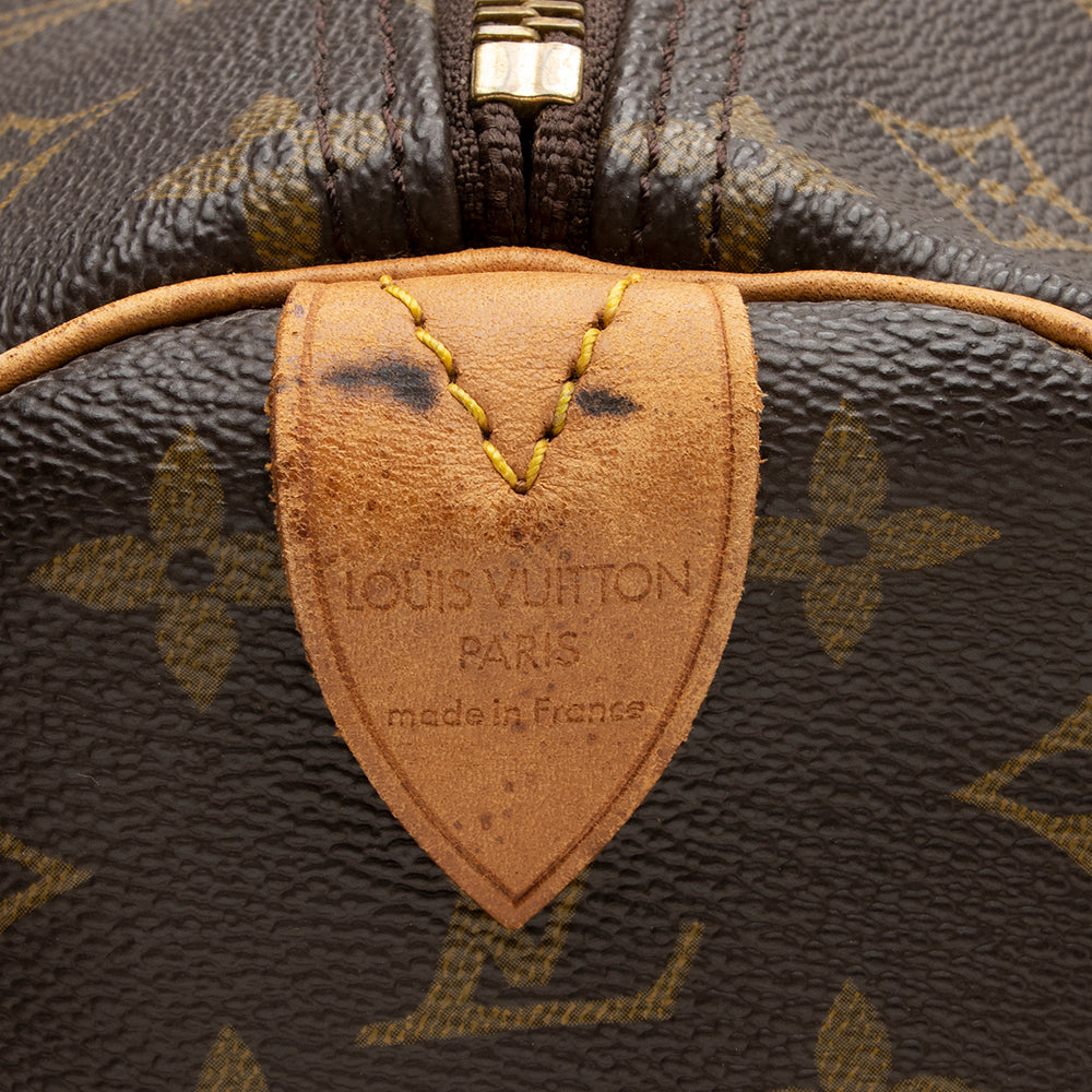 Louis Vuitton Vintage Monogram Canvas Keepall 60 Duffel Bag (SHF-16748) - Image 6