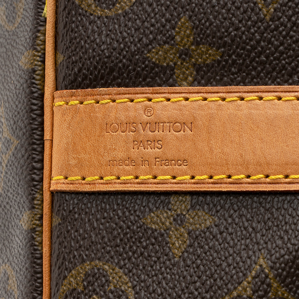 Louis Vuitton Vintage Monogram Canvas Keepall Bandouliere 50 Duffel Bag (SHF-20375) - Image 7