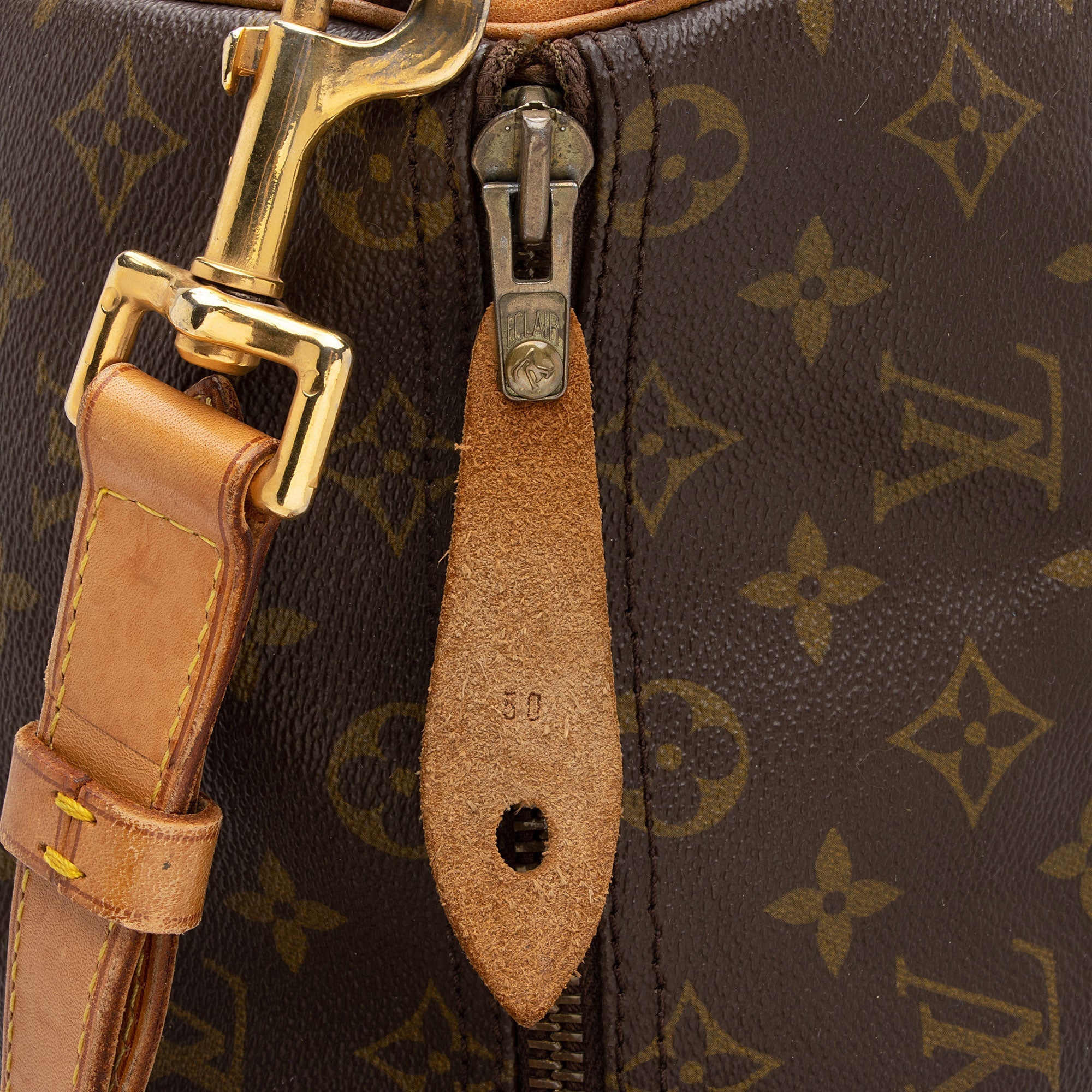 Louis Vuitton Vintage Monogram Canvas Keepall Bandouliere 50 Duffle Bag (SHF-3GGL8o) - Image 9