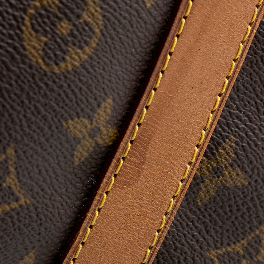 Louis Vuitton Vintage Monogram Canvas Keepall Bandouliere 55 Duffel Bag (SHF-21498) - Image 9