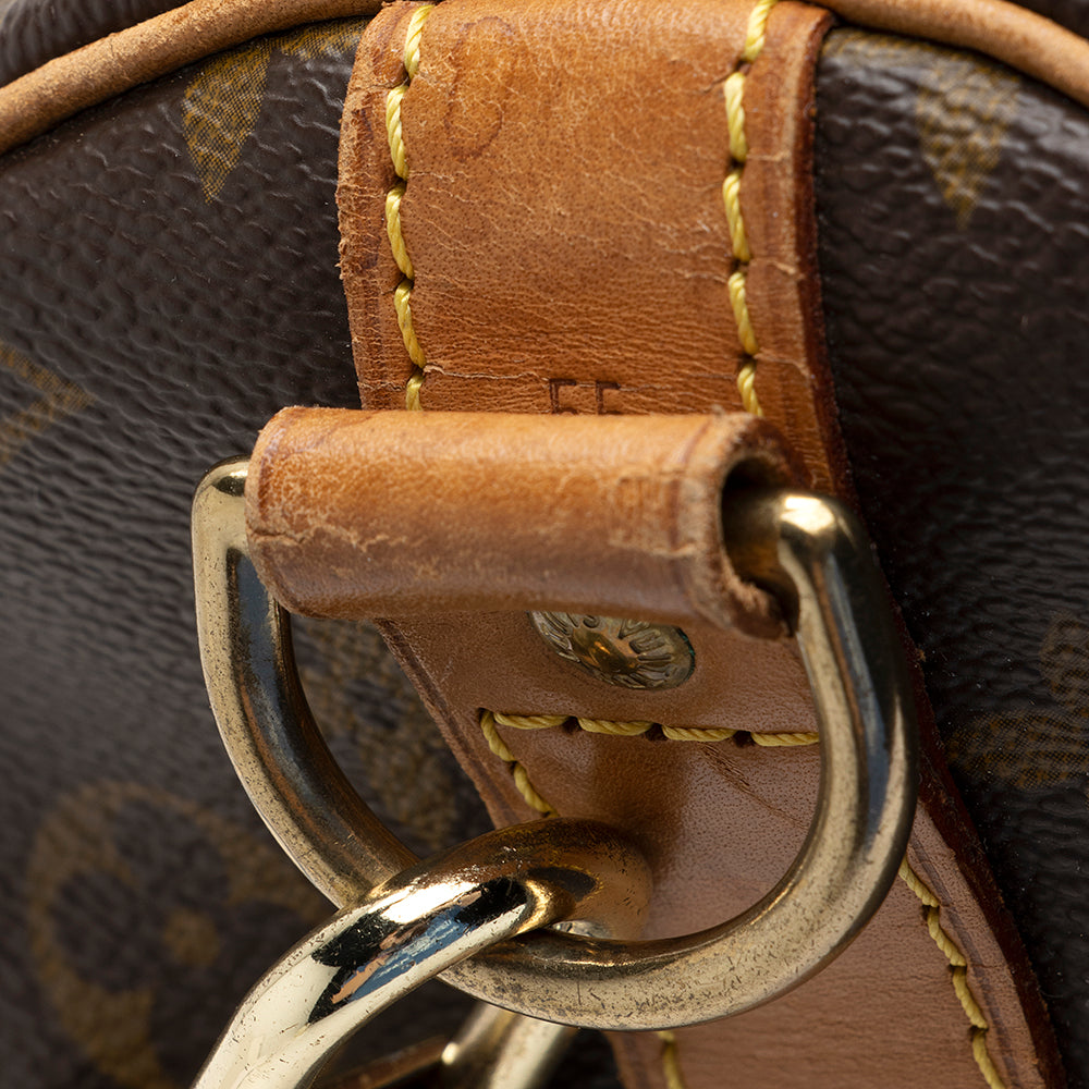 Louis Vuitton Vintage Monogram Canvas Keepall Bandouliere 55 Duffel Bag (SHF-21498) - Image 10