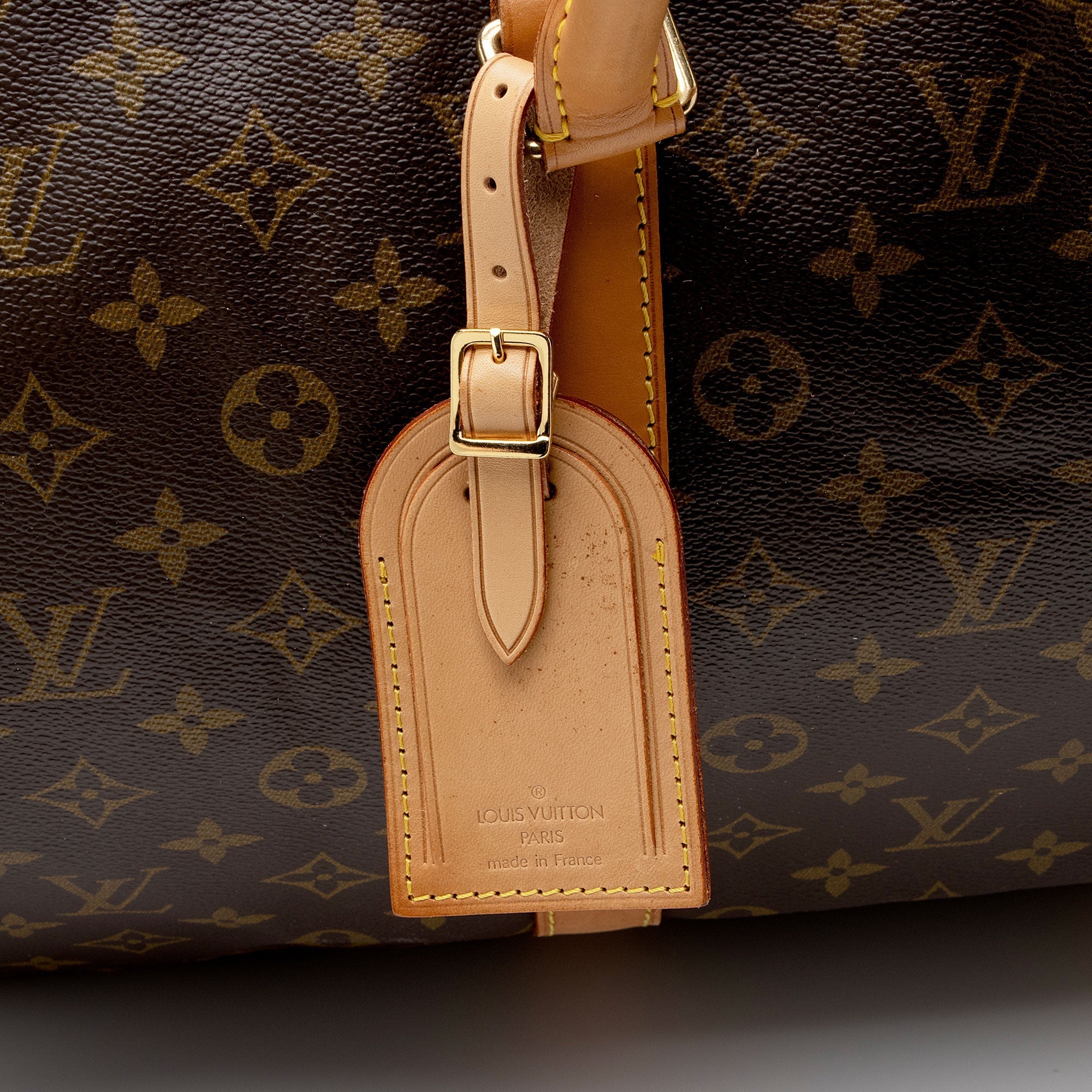 Louis Vuitton Vintage Monogram Canvas Keepall Bandouliere 55 Duffle Bag (SHF-KRqlod) - Image 8