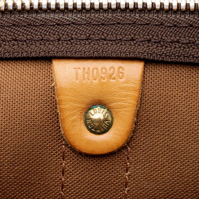 Louis Vuitton Vintage Monogram Canvas Keepall Bandouliere 55 Duffle Bag (SHF-21161) - Image 5