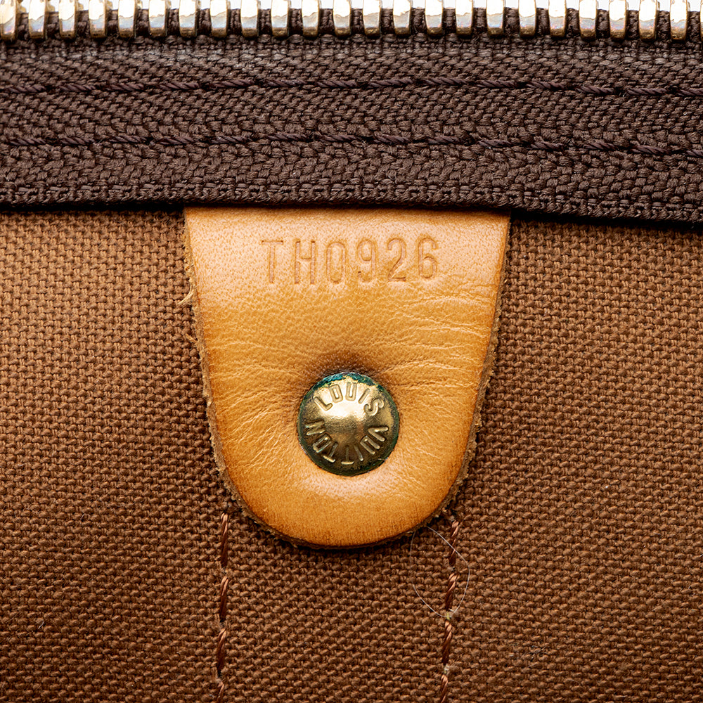 Louis Vuitton Vintage Monogram Canvas Keepall Bandouliere 55 Duffle Bag (SHF-21161) - Image 5