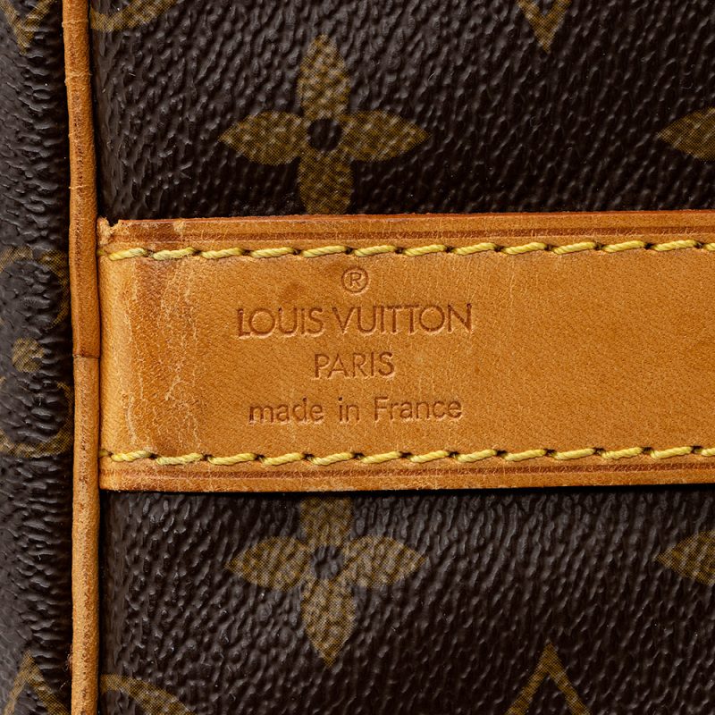 Louis Vuitton Vintage Monogram Canvas Keepall Bandouliere 55 Duffle Bag (SHF-21161) - Image 7