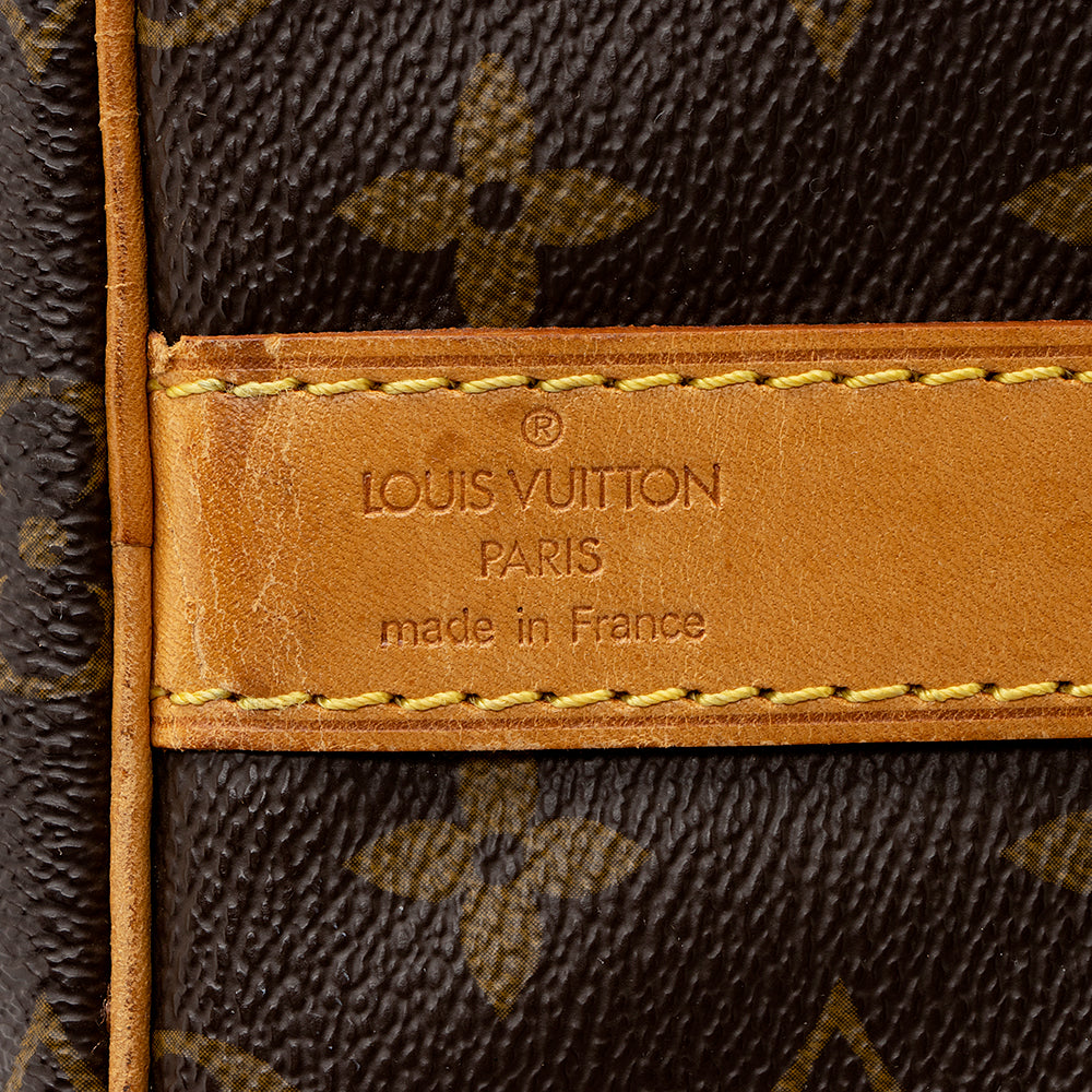 Louis Vuitton Vintage Monogram Canvas Keepall Bandouliere 55 Duffle Bag (SHF-21161) - Image 7