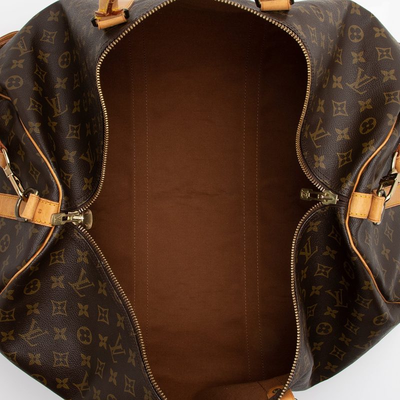 Louis Vuitton Vintage Monogram Canvas Keepall Bandouliere 60 Duffle Bag (SHF-3l2nxP) - Image 6
