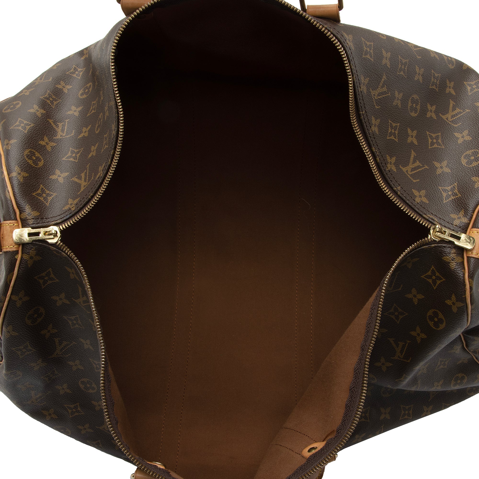 Louis Vuitton Vintage Monogram Canvas Keepall Bandouliere 60 Duffle Bag (SHF-Nob4B7) - Image 6
