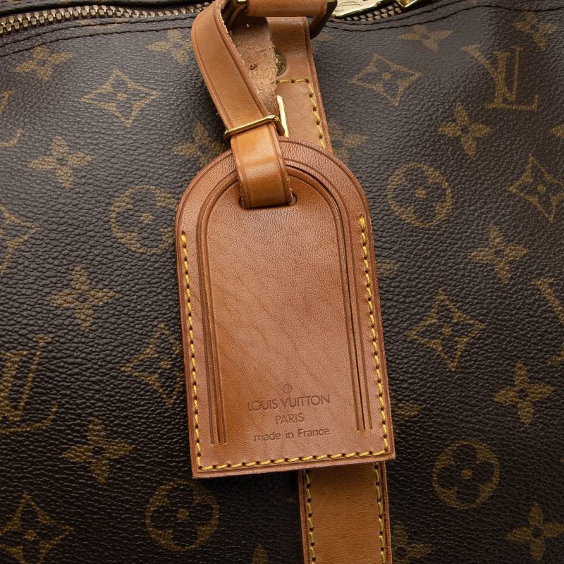 Louis Vuitton Vintage Monogram Canvas Keepall Bandouliere 60 Duffle Bag (SHF-Nob4B7) - Image 7