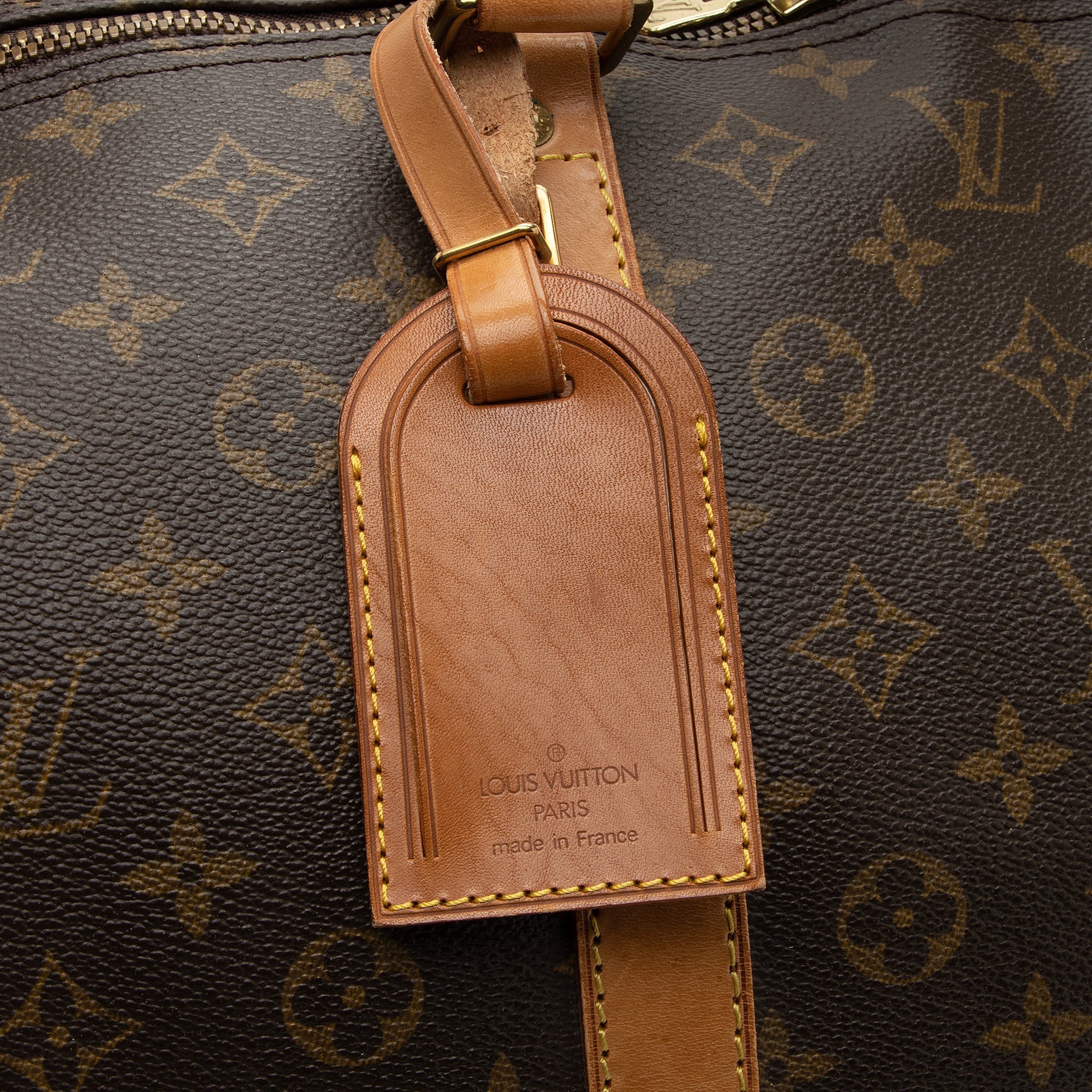Louis Vuitton Vintage Monogram Canvas Keepall Bandouliere 60 Duffle Bag (SHF-Nob4B7) - Image 7