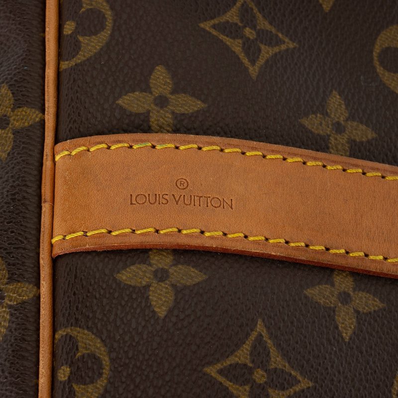 Louis Vuitton Vintage Monogram Canvas Keepall Bandouliere 60 Duffle Bag (SHF-sySr8G) - Image 7