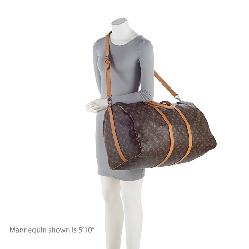 Louis Vuitton Vintage Monogram Canvas Keepall Bandouliere 60 Duffle Bag (SHF-sySr8G) - Image 4