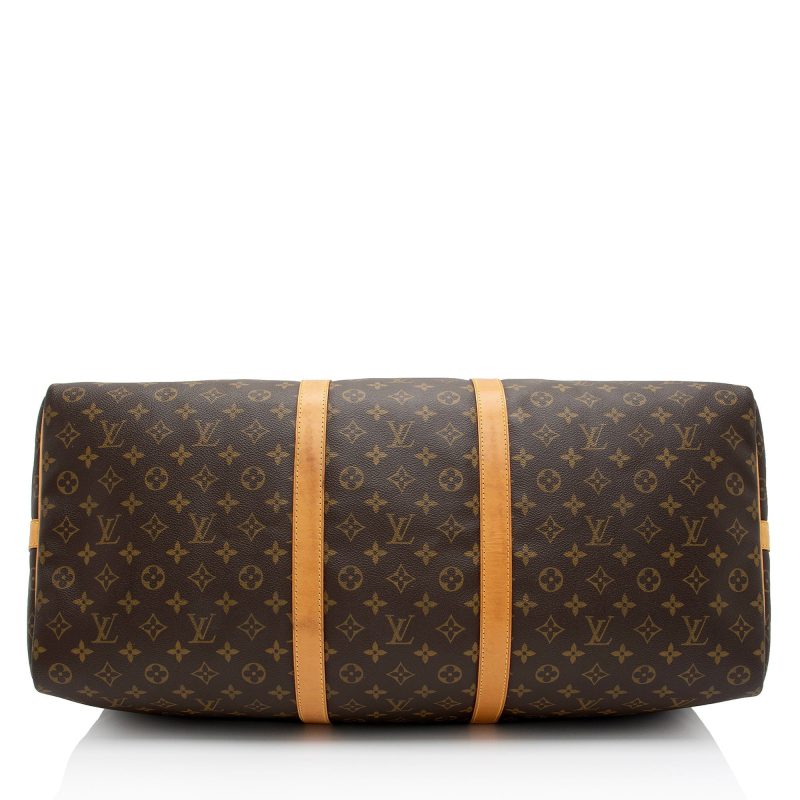 Louis Vuitton Vintage Monogram Canvas Keepall Bandouliere 60 Duffle Bag (SHF-N7uWMn) - Image 3