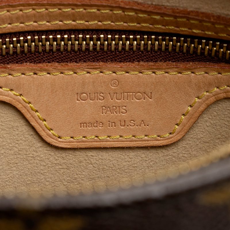 Louis Vuitton Vintage Monogram Canvas Looping MM Shoulder Bag (SHF-21431) - Image 7