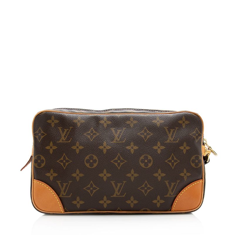 Louis Vuitton Vintage Monogram Canvas Marly Dragonne GM Clutch (SHF-21169) - Image 2