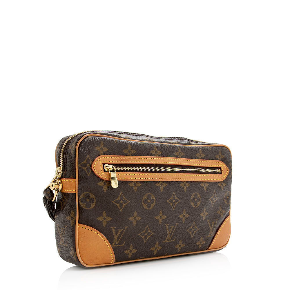 Louis Vuitton Vintage Monogram Canvas Marly Dragonne GM Clutch (SHF-21169)