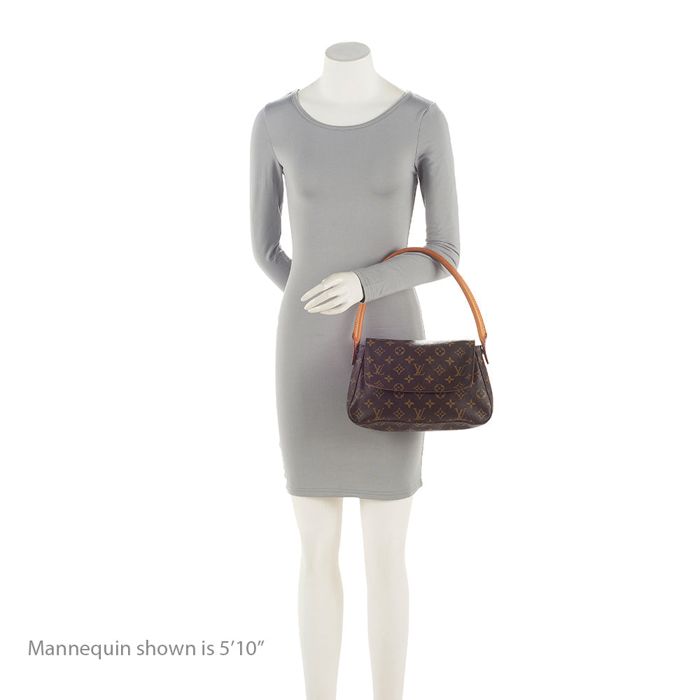 Louis Vuitton Vintage Monogram Canvas Mini Looping Shoulder Bag (SHF-21947) - Image 4