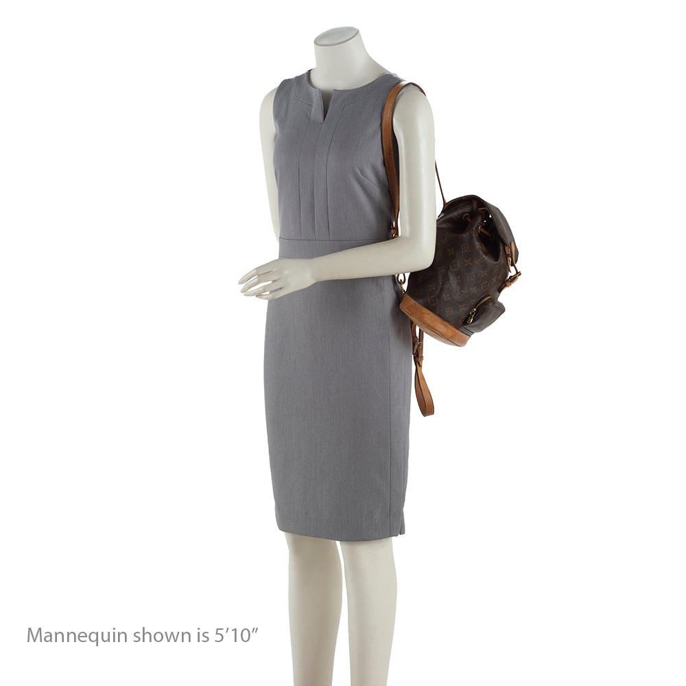 Louis Vuitton Vintage Monogram Canvas Montsouris MM Backpack (SHF-18913) - Image 4