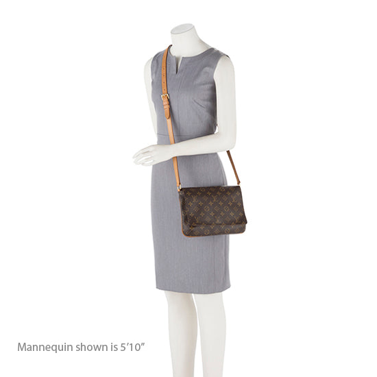 Louis Vuitton Vintage Monogram Canvas Musette Tango Shoulder Bag (SHF-19744) - Image 4