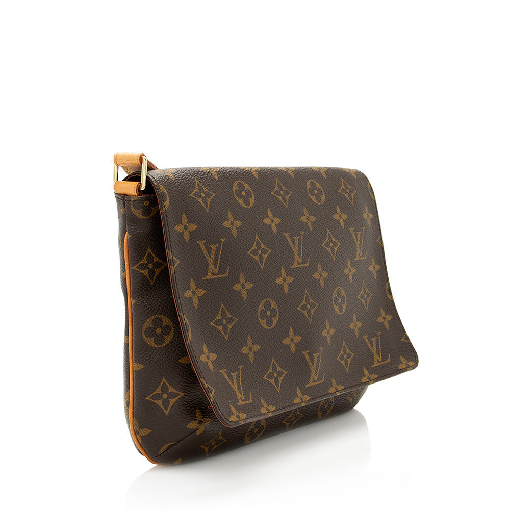 Louis Vuitton Vintage Monogram Canvas Musette Tango Shoulder Bag (SHF-19744)