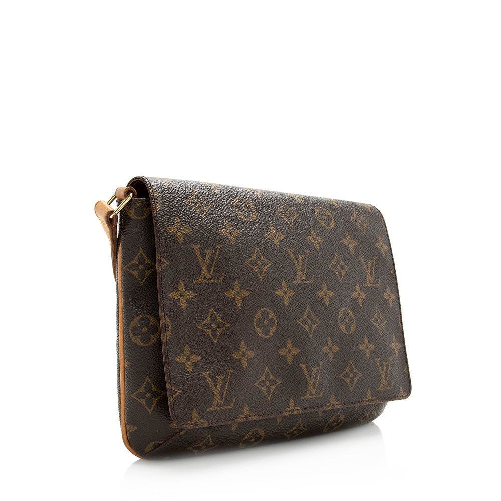 Louis Vuitton Vintage Monogram Canvas Musette Tango Shoulder Bag (SHF-20774)